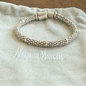 LAGOS small / petite all silver bracelet. Barely worn & in excellent condition!